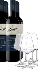 Producto: Beronia Reserva 2020 (x6) con Copas (x6)