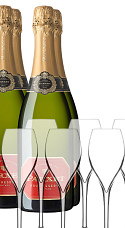 Producto: Parxet Brut Reserva 2021 (x4) con Copa de Cava (x6)