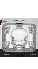 Crystal Head Vodka + 4 vasos