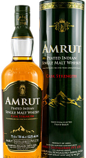 Amrut Peated Indian Oak Strength Single Malt Whisky con estuche