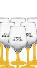 Producto: Pack Copas Serigrafiadas Viñas del Vero (x6)