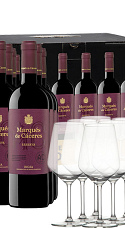 Pack Marqués de Cáceres Reserva 2015 (6 bot. + 6 copas de regalo)