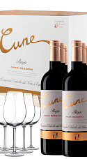 Pack Cvne Gran Reserva 2015 (x6) Con 6 Copas