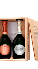 Coffret De Madera Laurent-Perrier Con Cuvée Rosé (x1) Y Blanc De Blancs (x1)