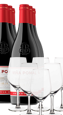 Pack Viña Pomal Reserva 2017 (x6) Con 6 Copas