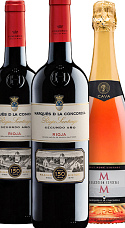 Pack Marqués De La Concordia Rioja Santiago Segundo Año (x2) Con Mm Selección Especial Brut Rosé