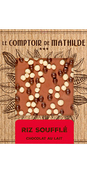 Chocolate con leche y arroz inflado Le Comptoir de Mathilde 80 g