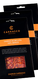 Chorizo 100% Ibérico Carrasco loncheado 100 g (x3)