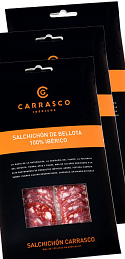 Salchichón 100% Ibérico Carrasco loncheado 100 g (x3)