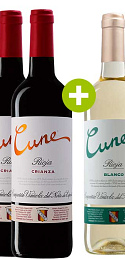 Pack Cvne Crianza 2016 (x2) + Cvne Blanco Rioja 2019 (x1)