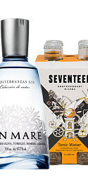 Pack Gin Mare y Seventeen 1724 Tonic Water (x4)