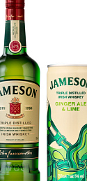 Jameson con Jameson Ginger Ale y Lima de regalo
