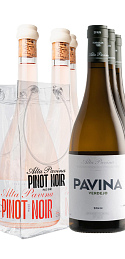 Producto: Pack Alta Pavina Pinot Noir Rosé 2022 (x3) y Pavina Verdejo 2022 (x3) con Ice bag